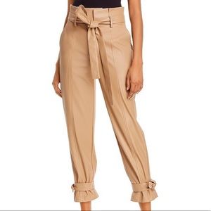 NWOT Bloomingdales Lucy Paris brown leather pants